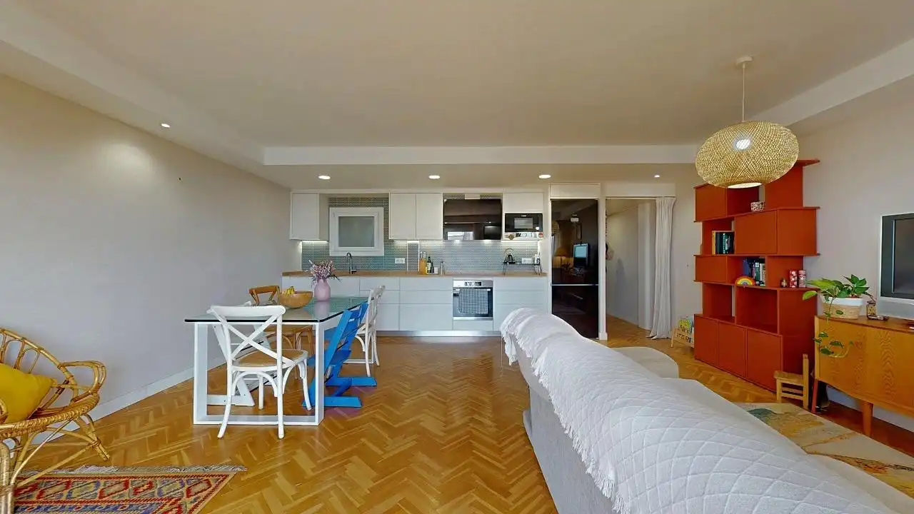 Sala de estar de Piso en venta en El Masnou con Aire acondicionado, Calefacción y Parquet