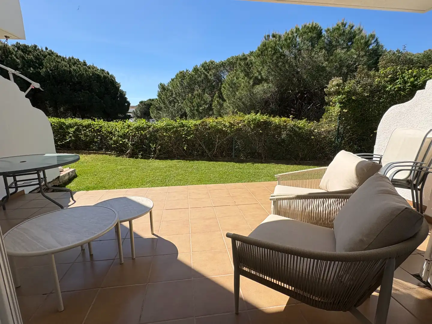 Garten von Wohnung zur Miete in El Portil mit Terrasse, Möbliert und Balkon