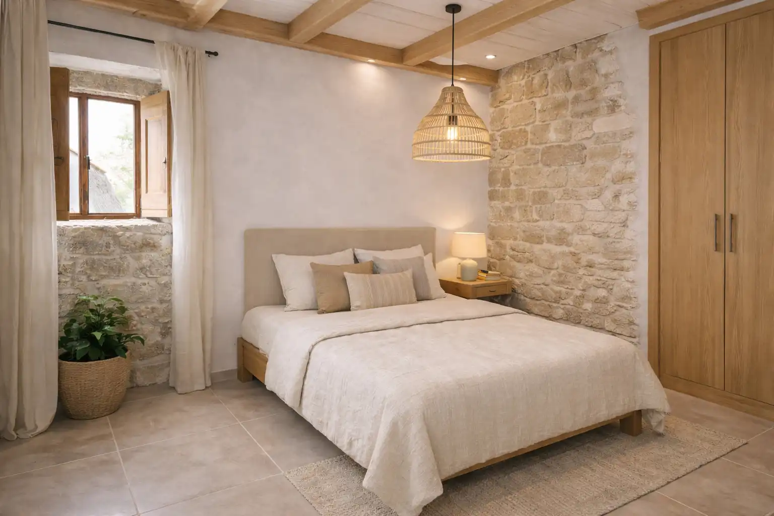 Habitación de Casa adosada en venta en A Lama   con Jardín privado