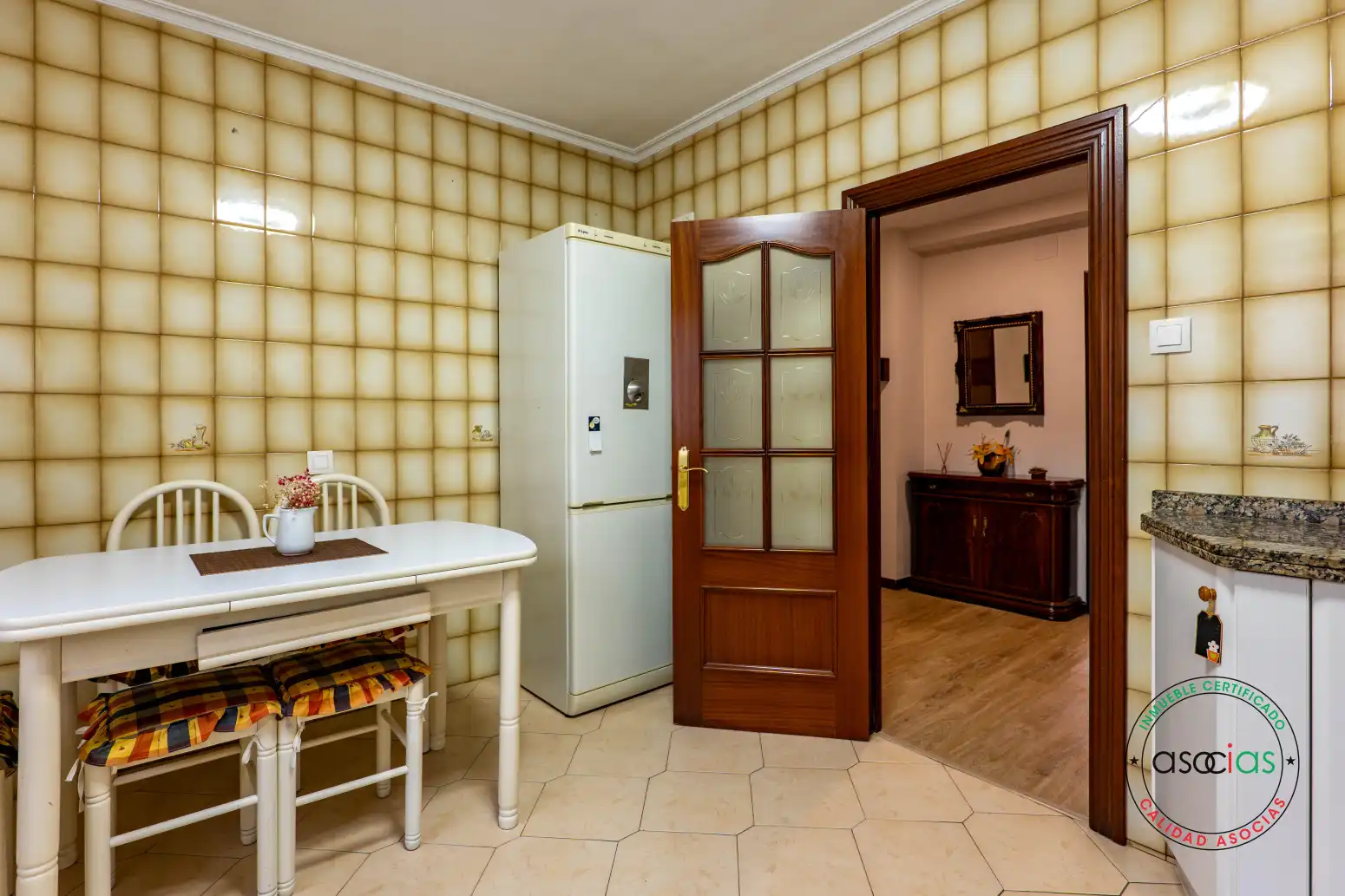 Kitchen of Flat for sale in Gijón   with Heating, Parquet flooring and Furnished