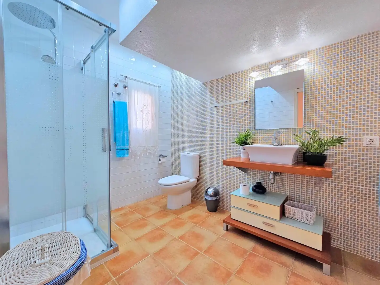 Bathroom of Detached homes for rent in La Manga del Mar Menor  with Air Conditioner, Heating and Terrace