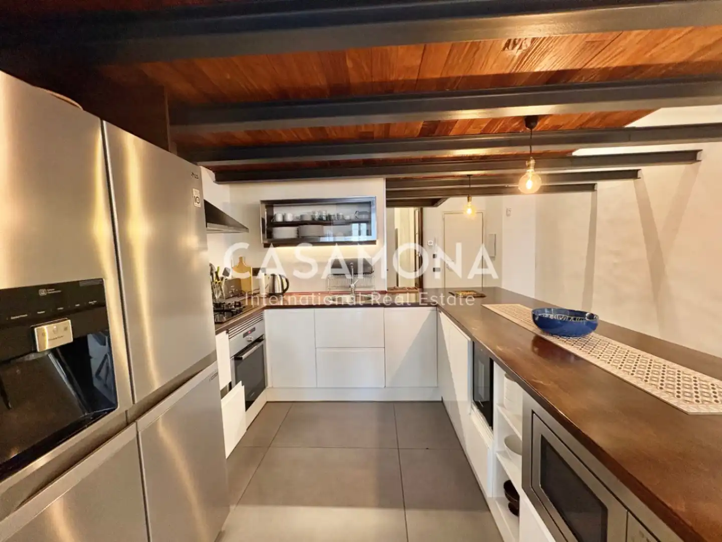 Küche von Maisonette zur Miete in Barcelona mit Klimaanlage, Heizung und Abstellraum