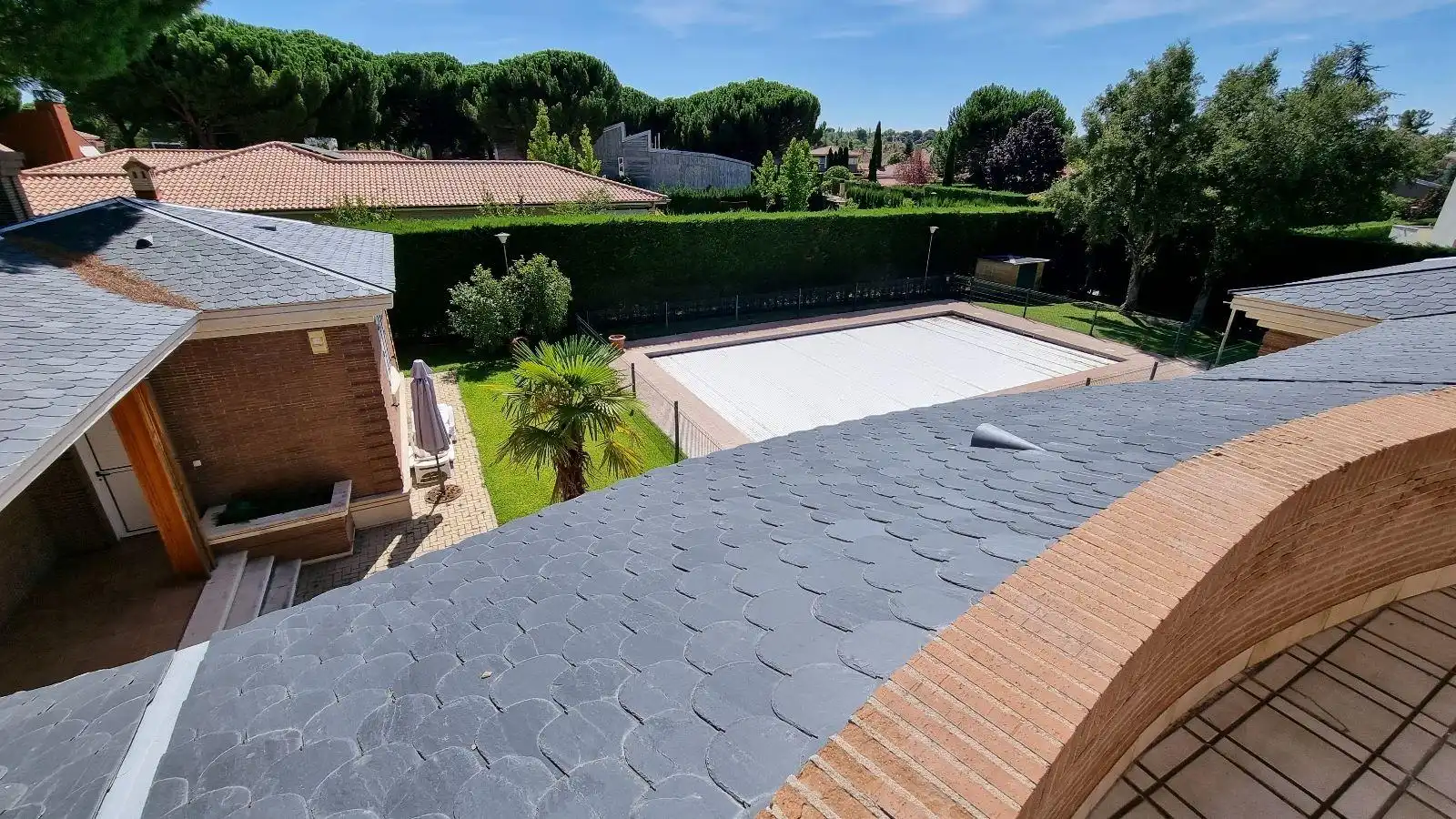 Swimming pool of Houses for sale in Boecillo  with Private garden, Terrace and Storage room