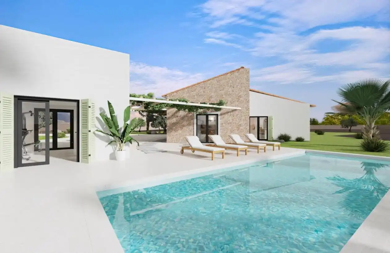 Swimming pool of Land for sale in Marratxí