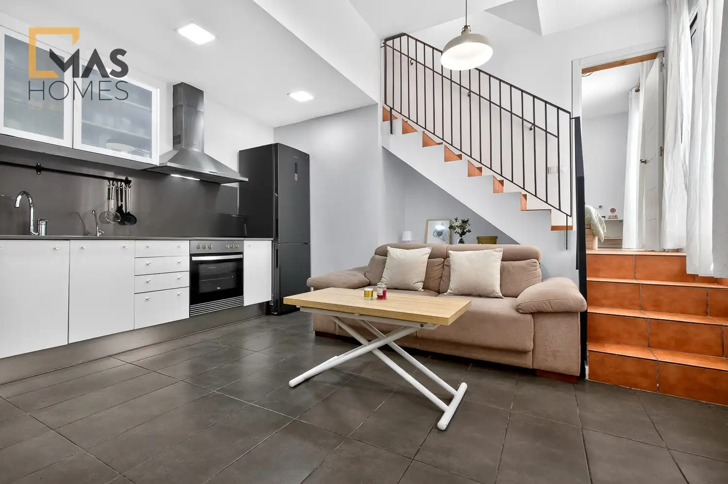 Sala de estar de Piso en venta en Martorell con Terraza