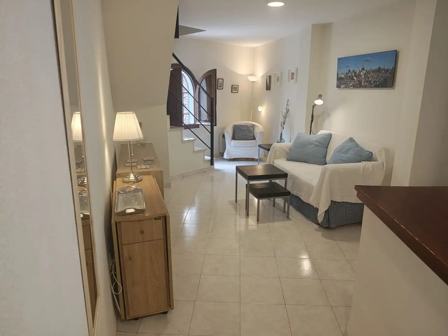 Sala de estar de Apartamento de alquiler en Cáceres con Calefacción y Piscina comunitaria