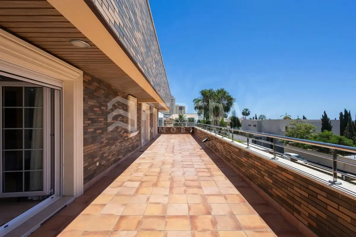 Terraza de Casa o chalet en venta en Roquetas de Mar con Aire acondicionado, Jardín privado y Piscina