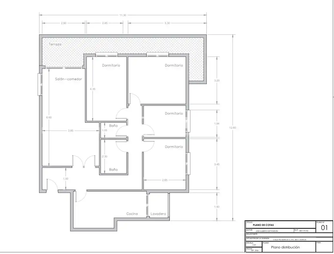 Piso en venta en Murcia con Aire acondicionado, Calefacción y Terraza