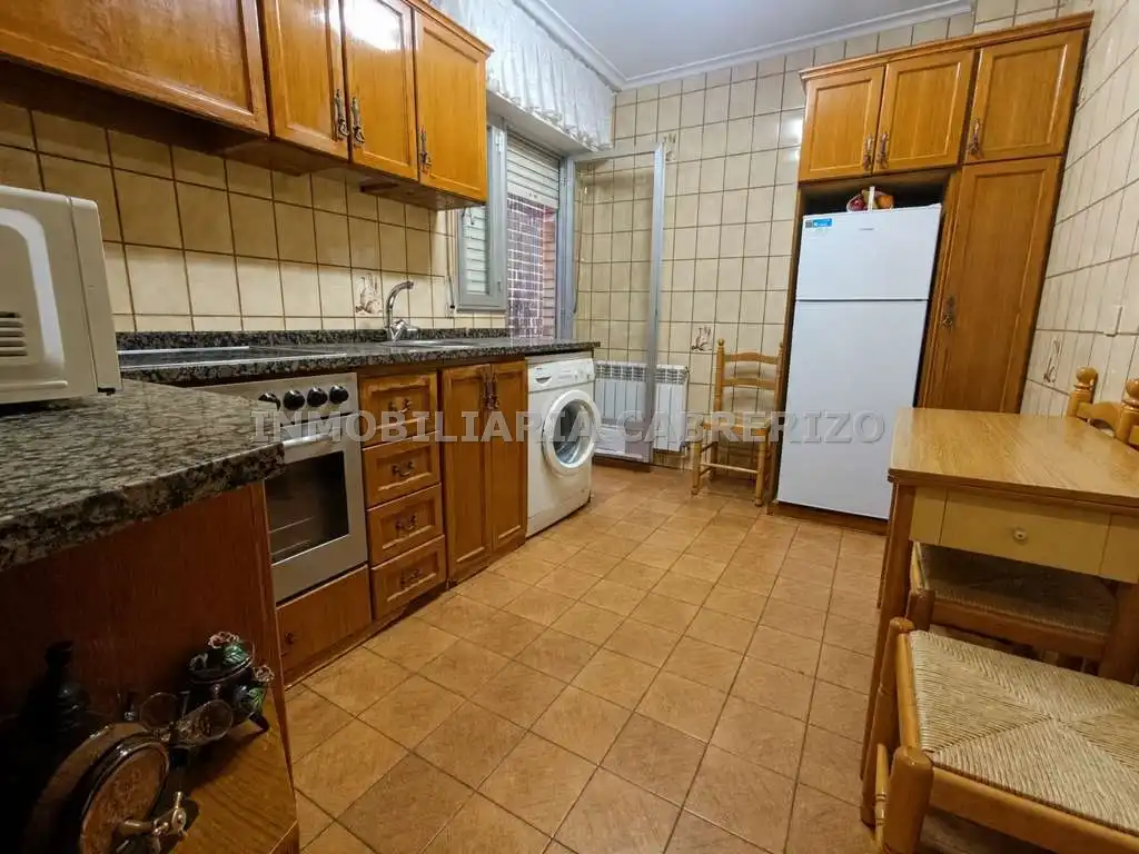Kitchen of Flat for sale in Entrena  with Heating, Terrace and Storage room