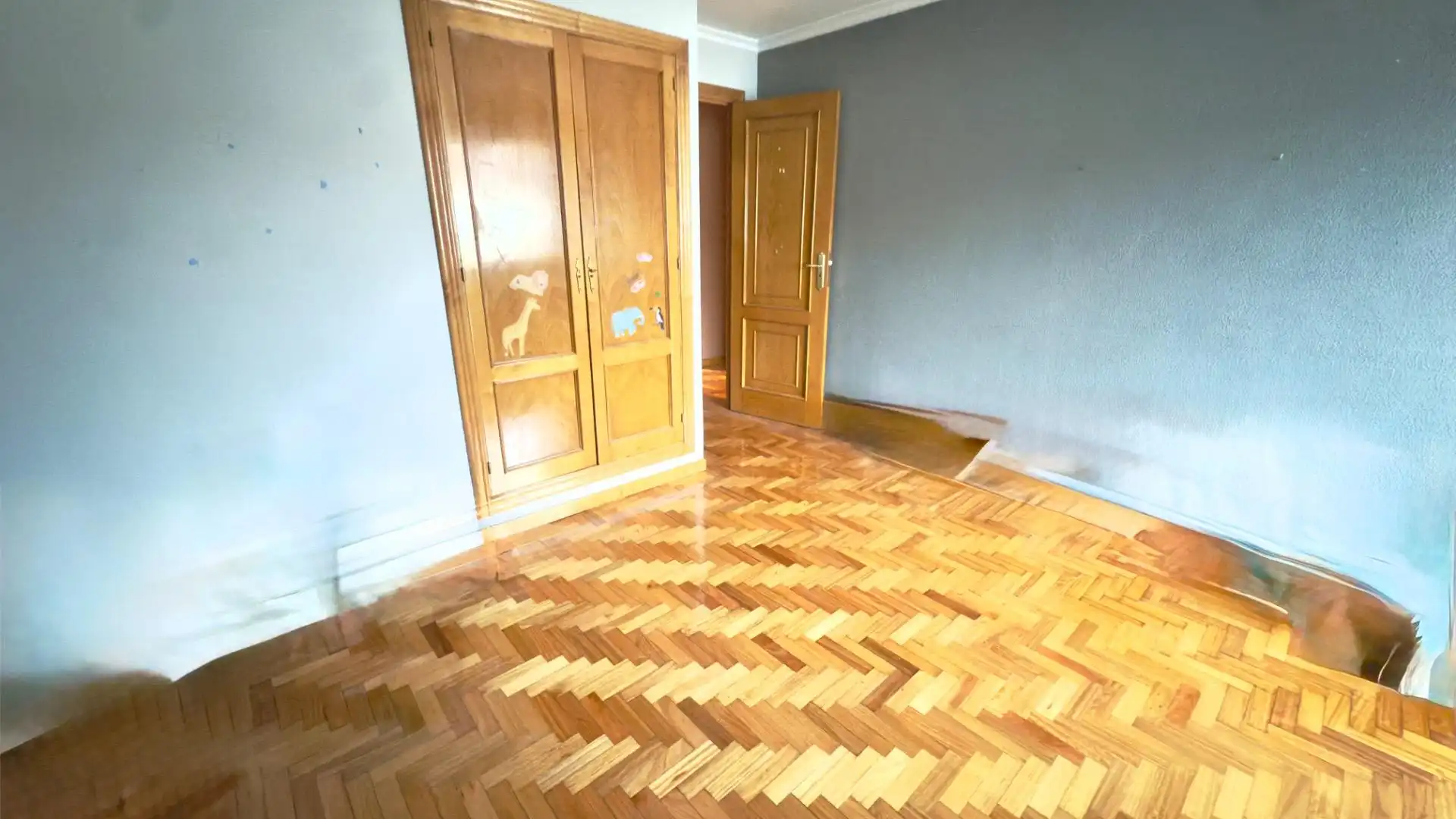 Schlafzimmer von Wohnung zum Verkauf in Xinzo de Limia mit Parkett, Terrasse und Balkon