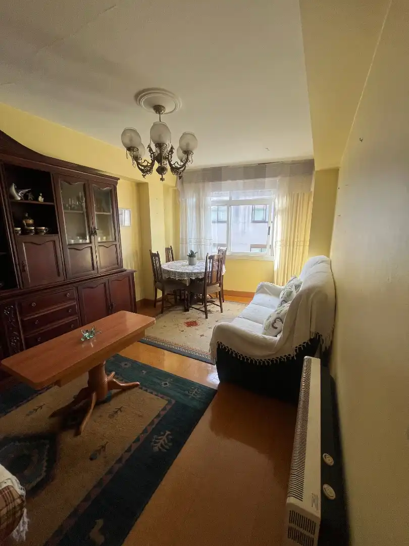 Sala de estar de Piso en venta en A Coruña Capital  con Amueblado, Horno y Lavadora
