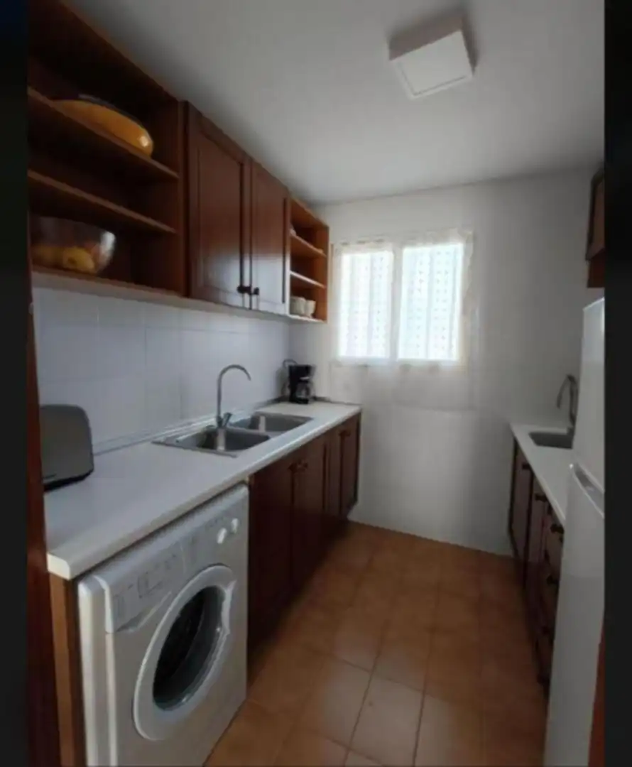 Cuina de Apartament en venda en Calpe / Calp amb Aire condicionat, Terrassa i Moblat