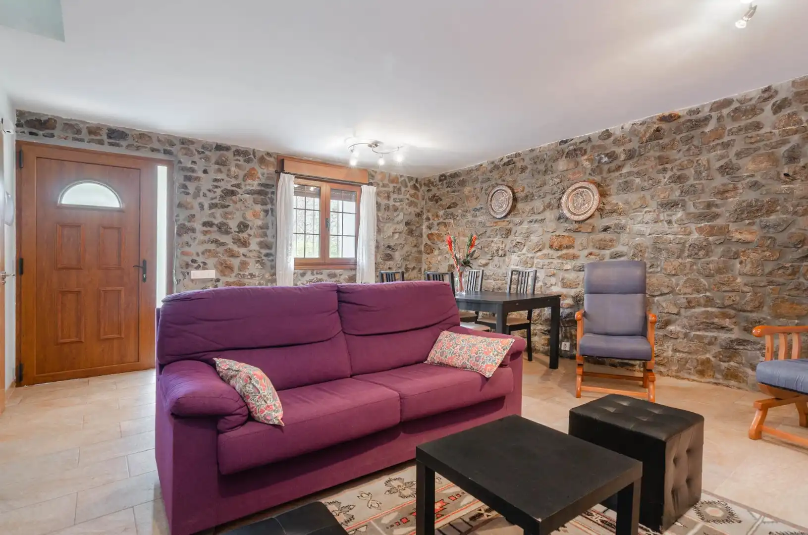 Sala d'estar de Casa o xalet en venda en Ribera de Arriba amb Calefacció, Jardí privat i Terrassa