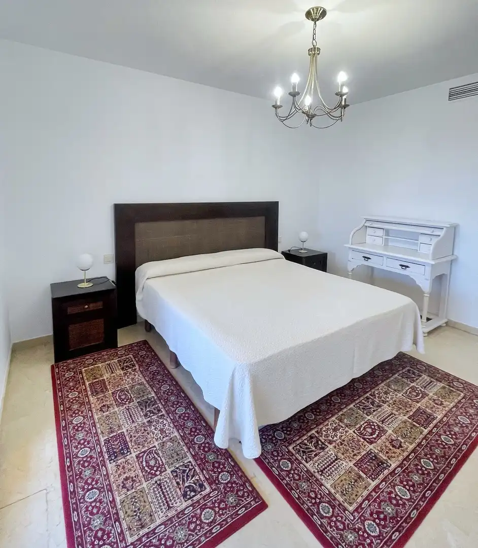 Bedroom of Apartments for rent in Marbella  with Air Conditioner, Terrace and Furnished