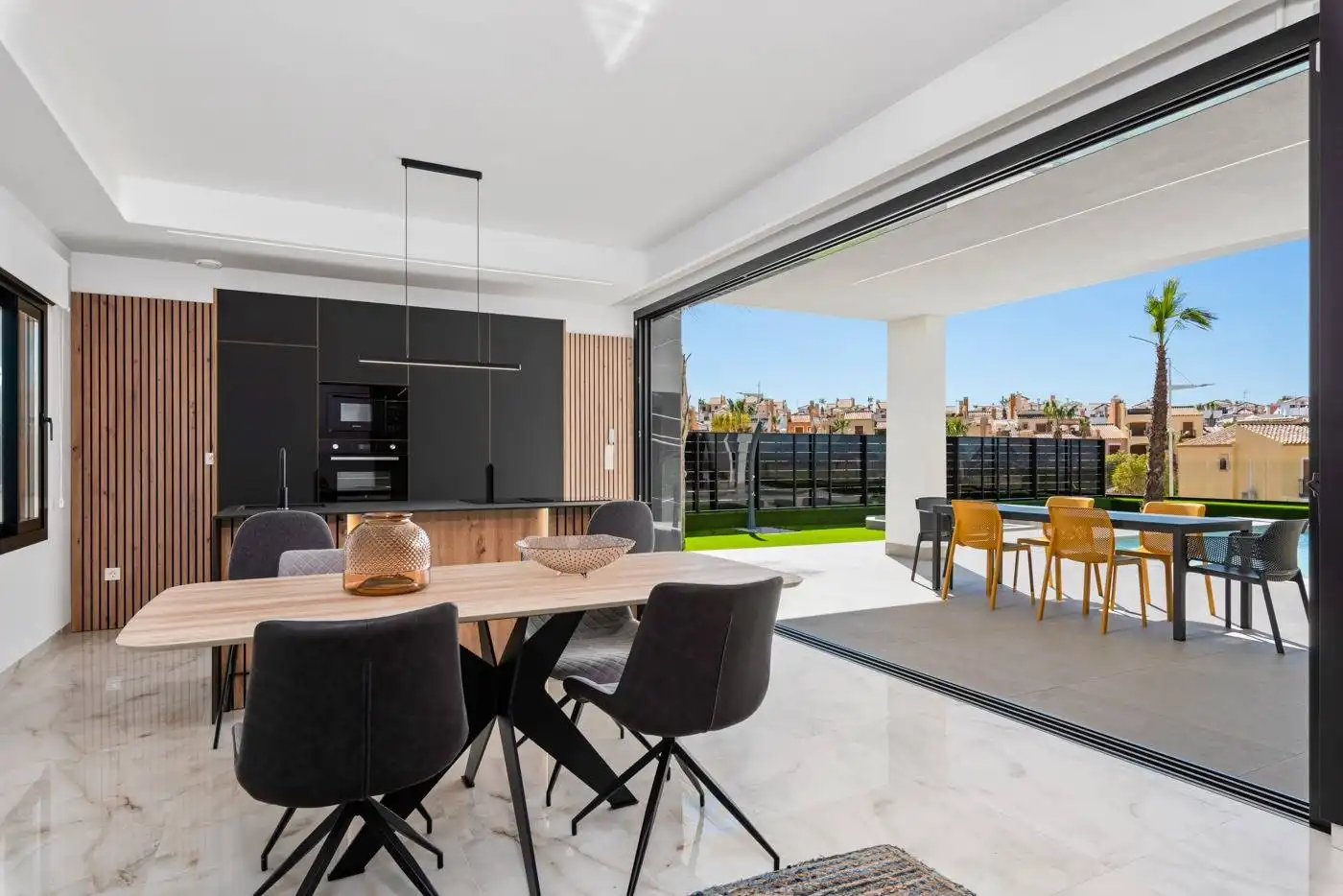 Dining room of Houses for sale in Algorfa  with Private garden, Terrace and Swimming Pool