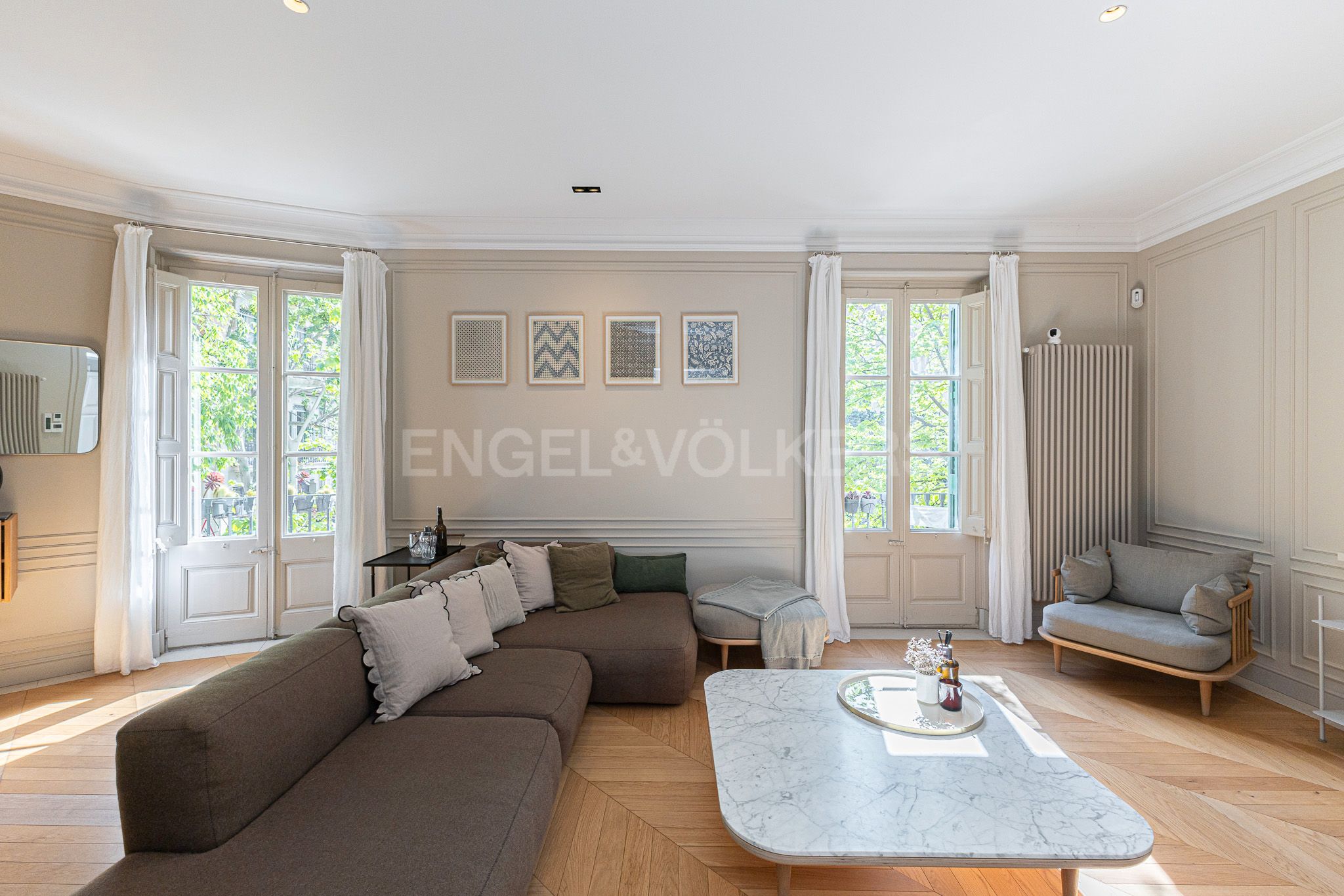 Living room of Apartment for sale in  Barcelona Capital  with Air Conditioner, Heating and Terrace