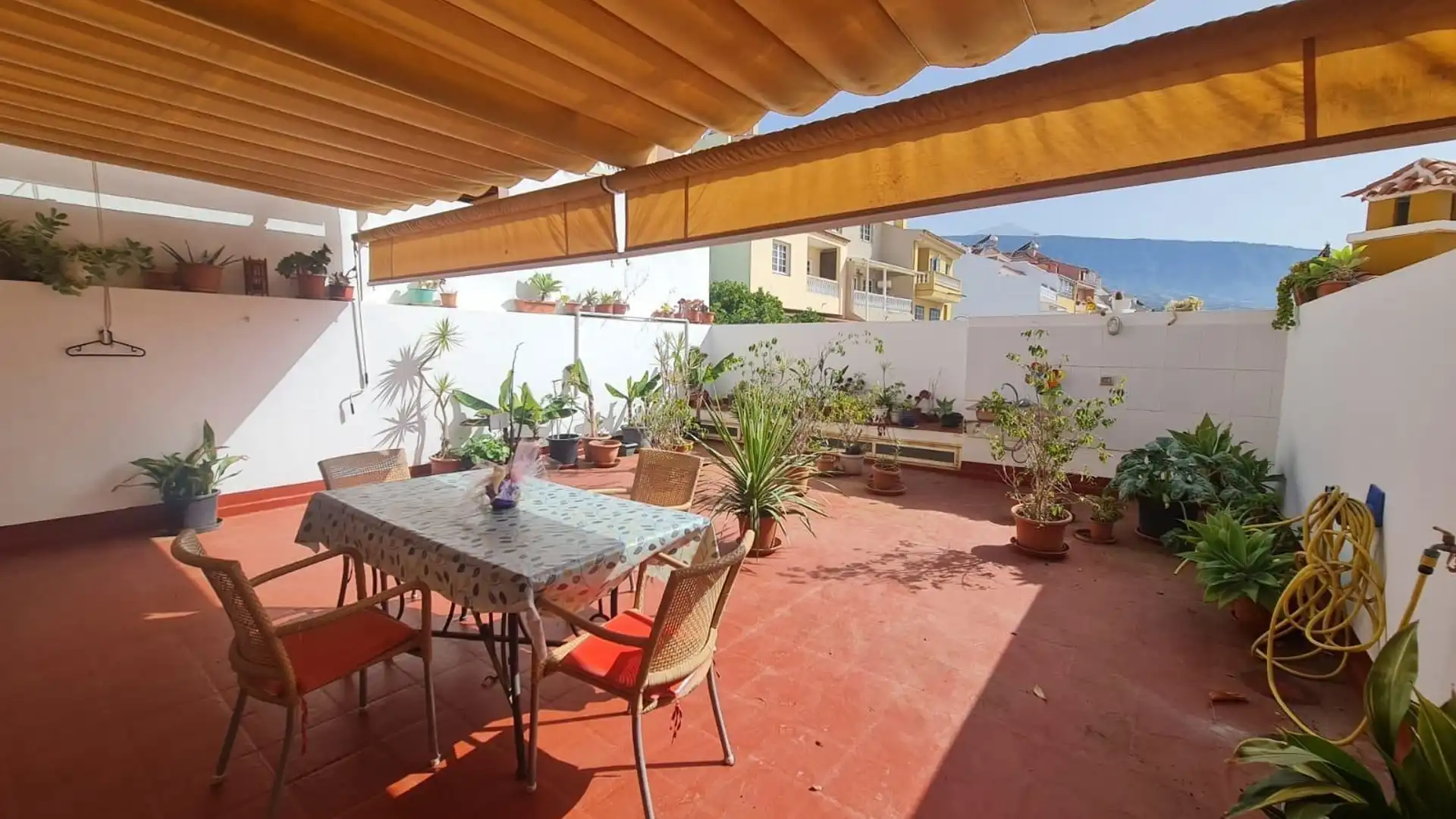 Terrassa de Casa adosada de lloguer en La Orotava amb Terrassa i Moblat