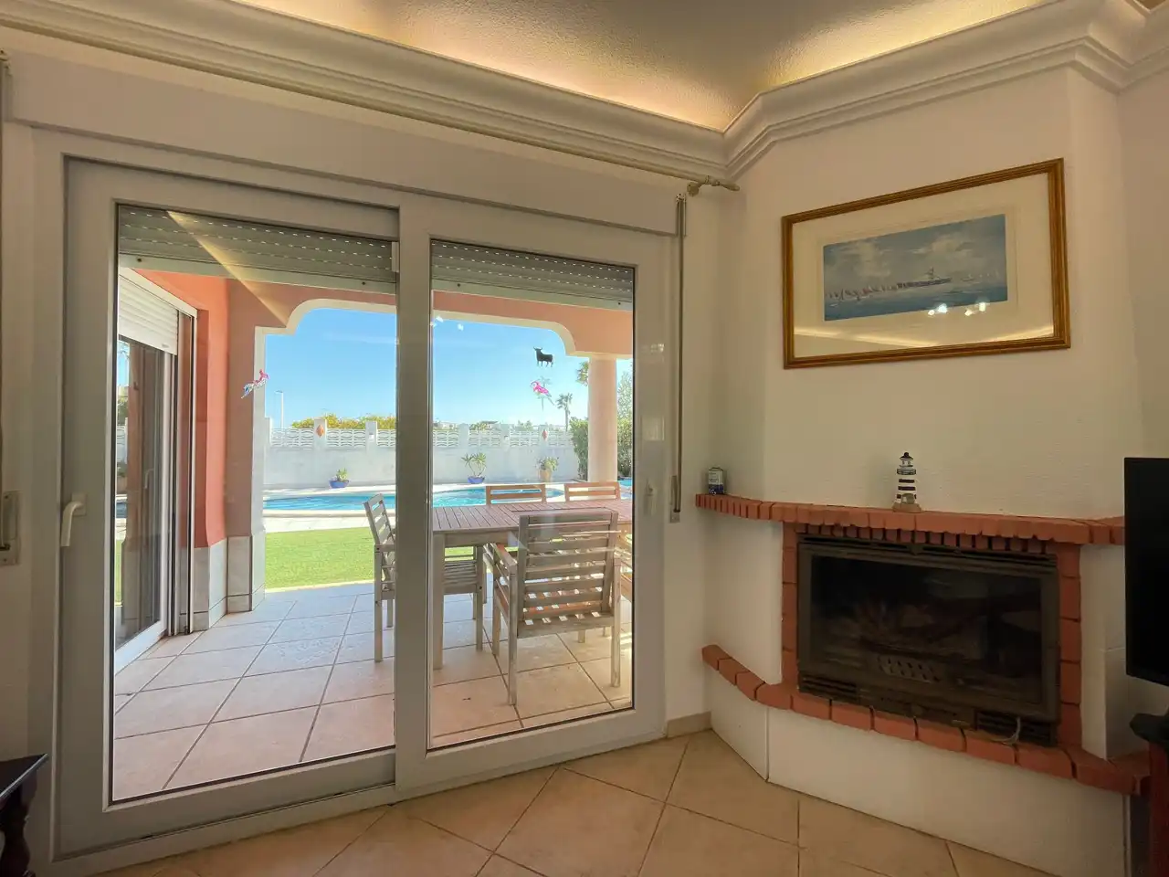 Sala de estar de Casa o chalet en venta en La Manga del Mar Menor con Aire acondicionado, Calefacción y Jardín privado