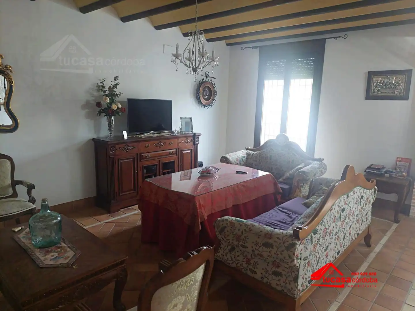 Sala de estar de Casa o chalet en venta en La Rambla con Aire acondicionado, Calefacción y Terraza