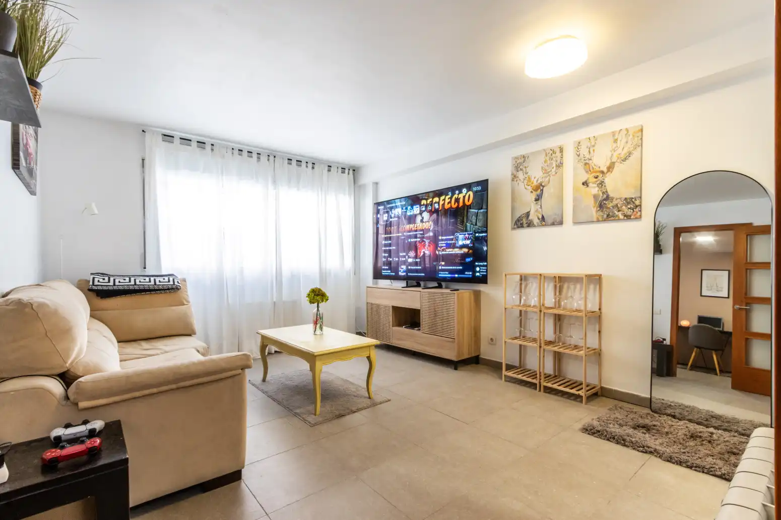 Wohnzimmer von Wohnung zum Verkauf in Terrassa mit Heizung und Privatgarten