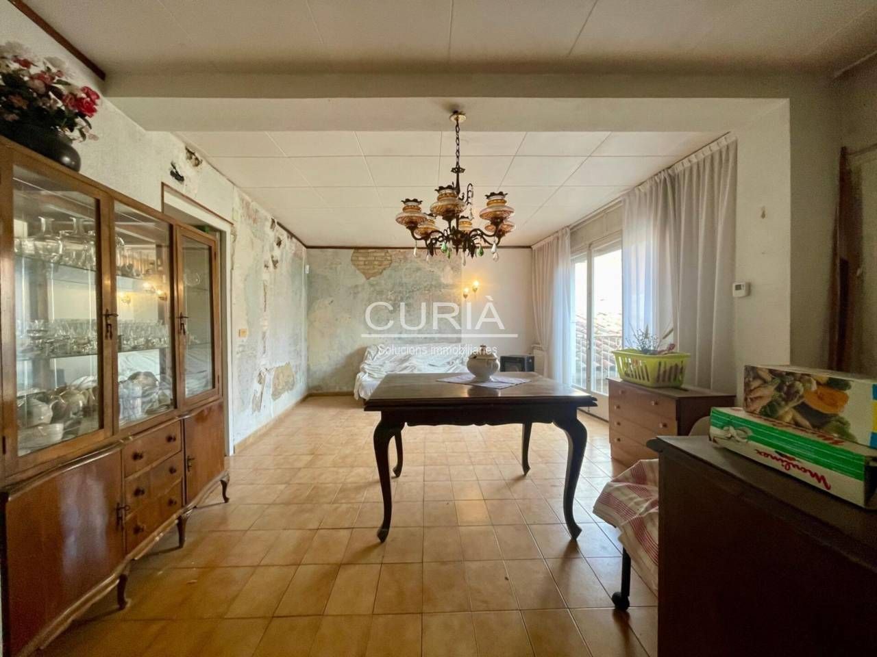 Menjador de Casa o xalet en venda en Almacelles amb Calefacció i Jardí privat