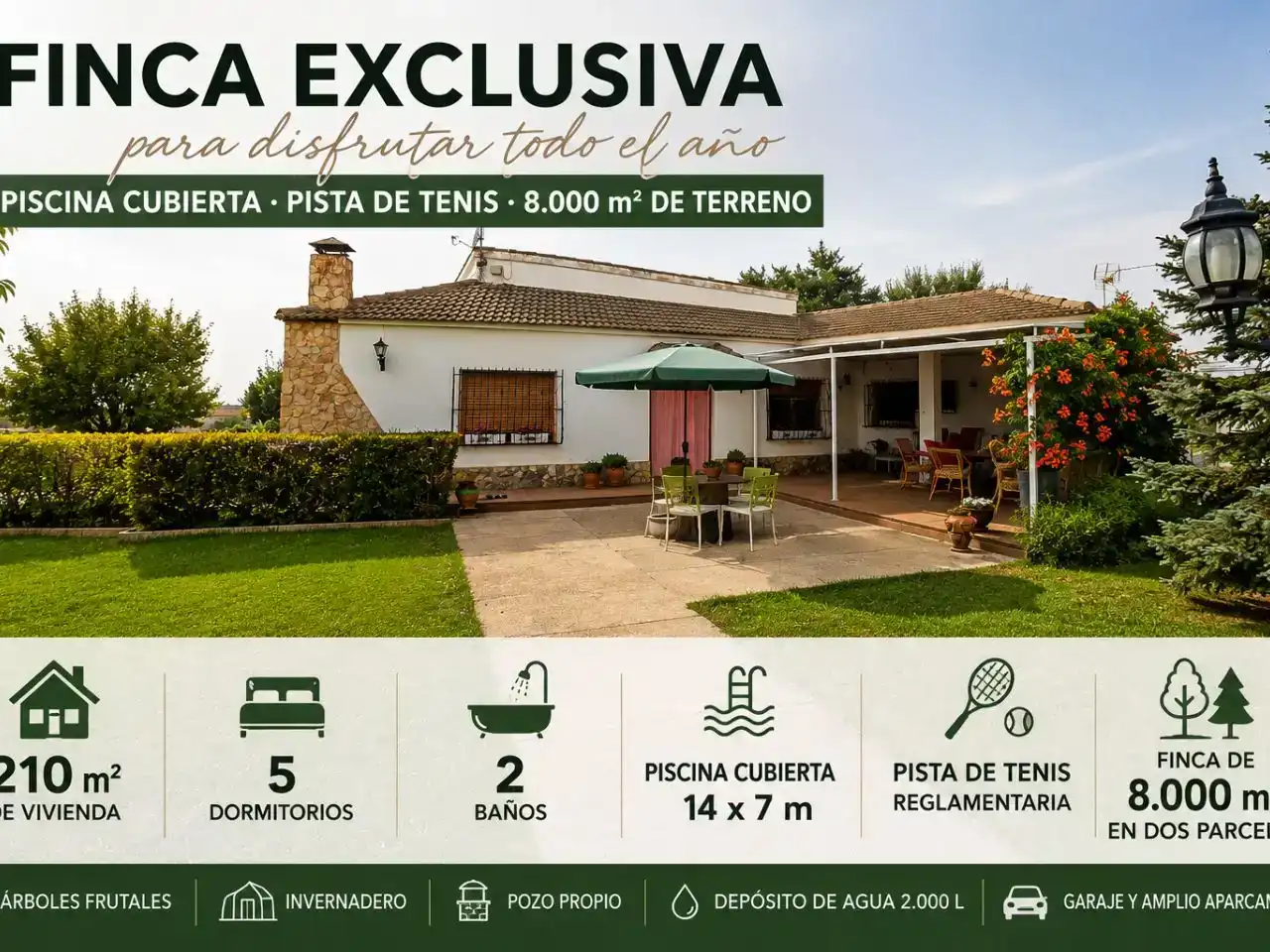 Jardín de Casa o chalet en venta en  Albacete Capital con Aire acondicionado y Piscina