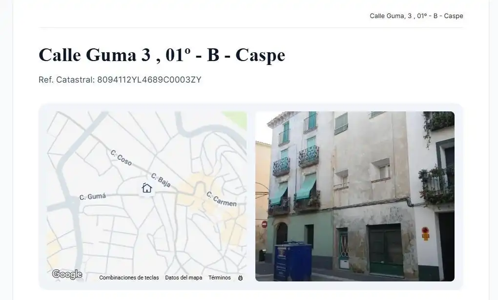 Vista exterior de Apartamento en venta en Caspe