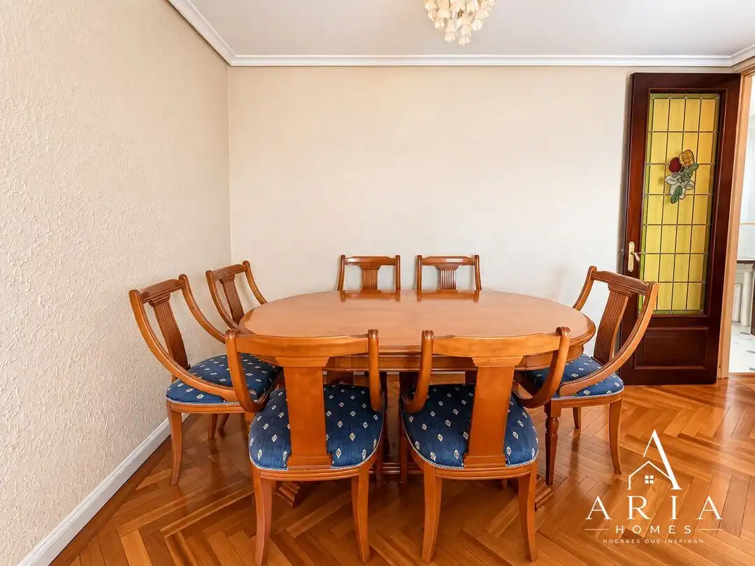 Dining room of Flat for sale in Bilbao   with Heating, Terrace and Furnished