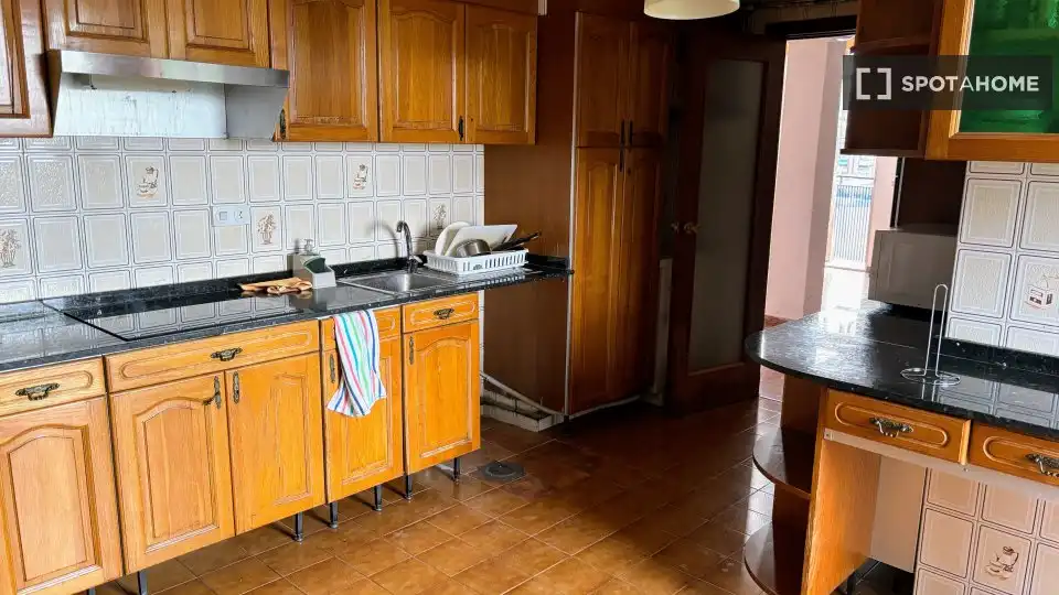 Cocina de Piso para compartir en Murcia con Aire acondicionado, Terraza y Amueblado
