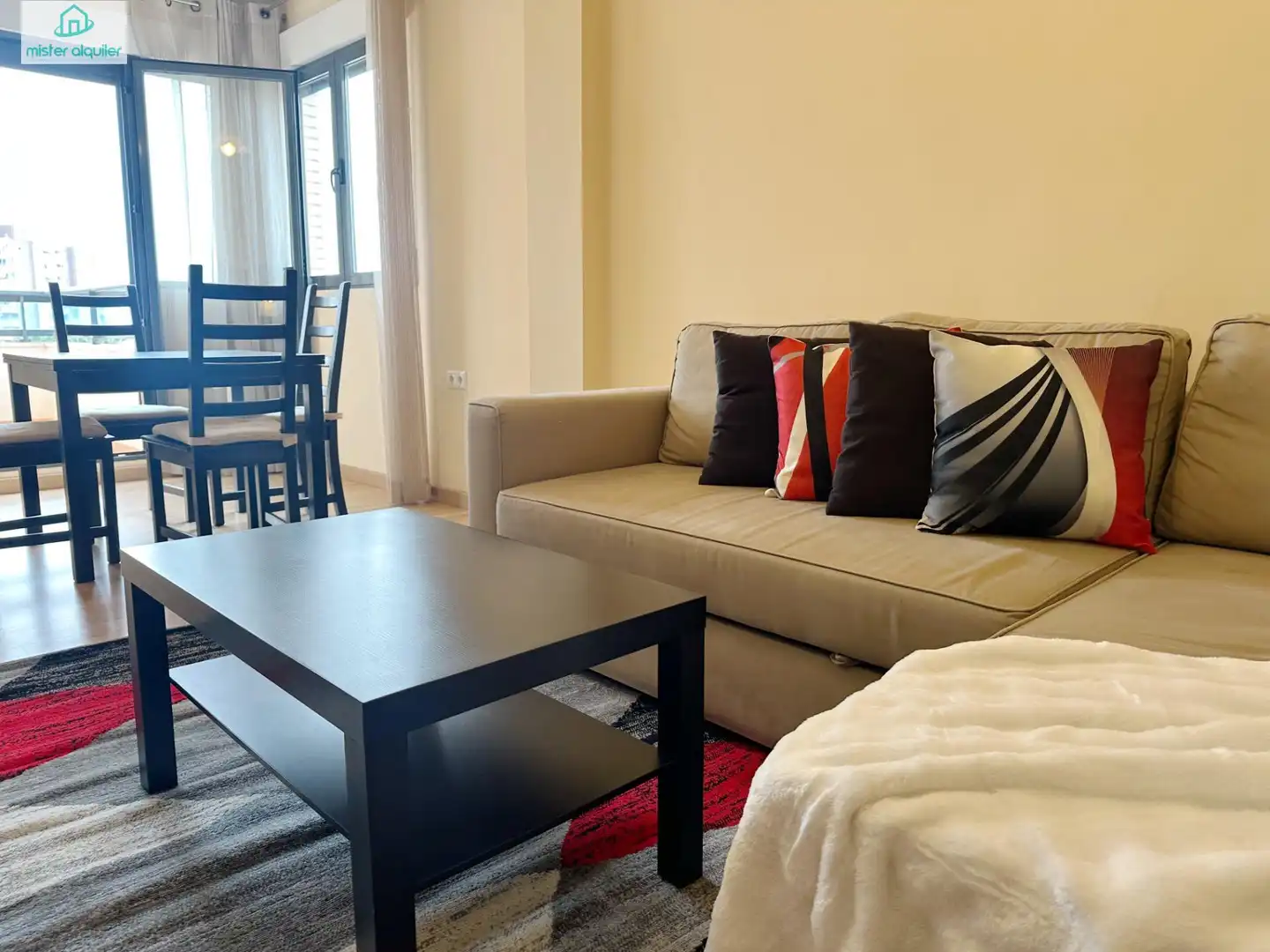 Living room of Apartments for rent in El Campello  with Air Conditioner, Heating and Private garden