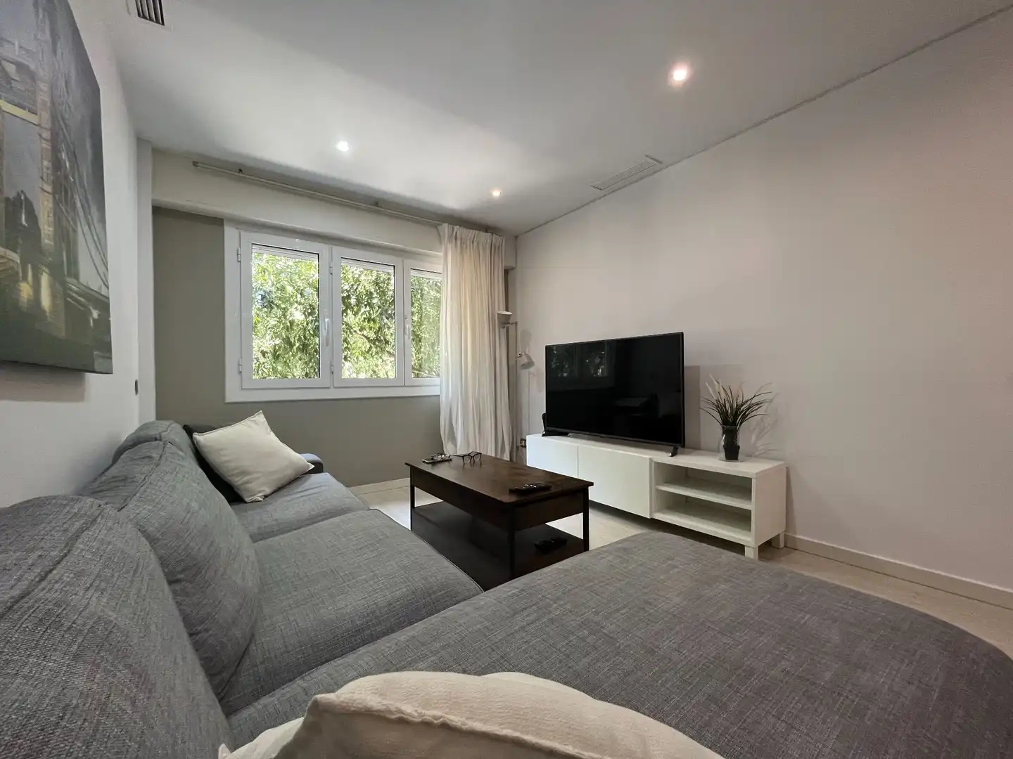 Living room of Flat for sale in Barcelona  with Air Conditioner, Heating and Furnished