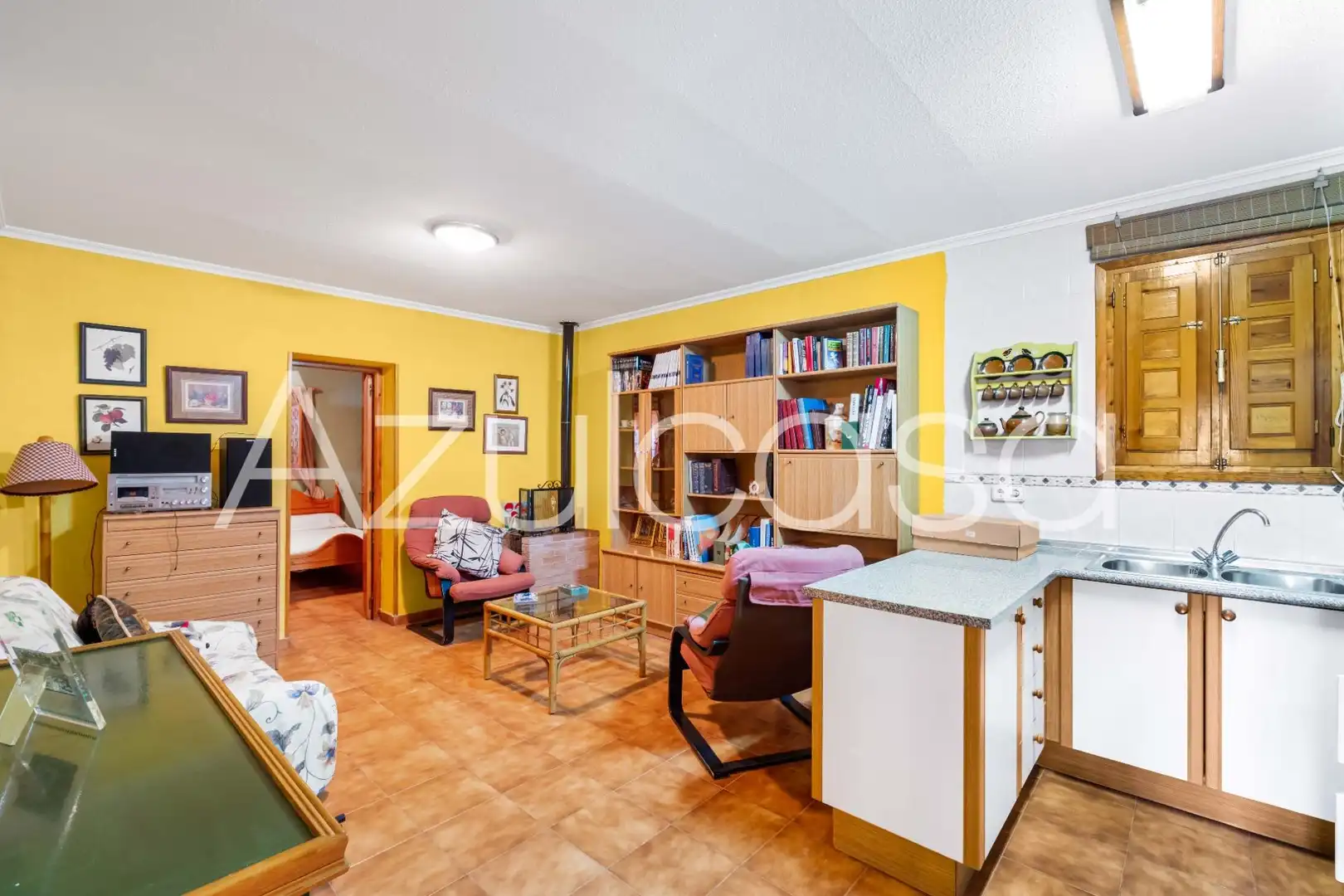 Sala d'estar de Casa o xalet en venda en Alicante / Alacant amb Aire condicionat, Jardí privat i Terrassa