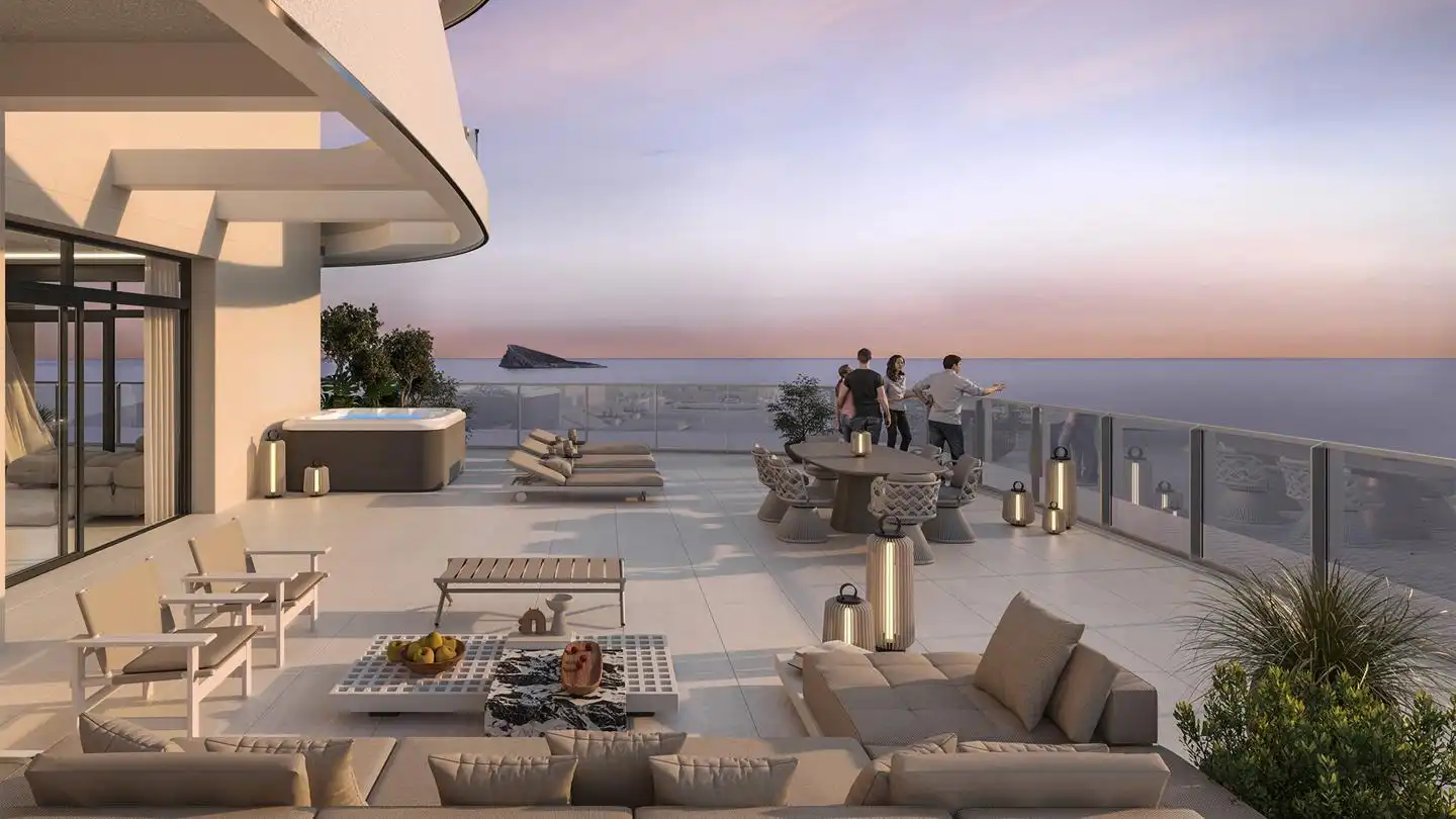 Terrace of Flat for sale in Benidorm  with Air Conditioner, Terrace and Furnished
