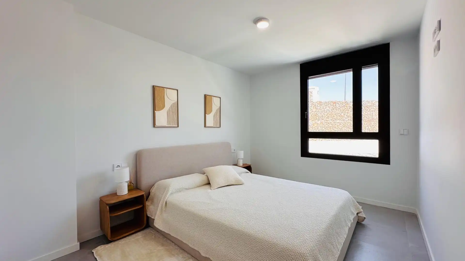 Bedroom of Apartments for rent in Finestrat  with Air Conditioner, Heating and Private garden