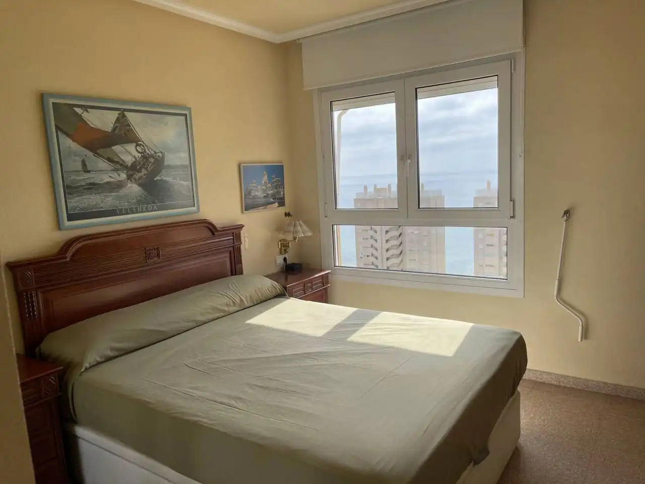 Bedroom of Flat for rent in El Campello  with Air Conditioner, Heating and Alarm