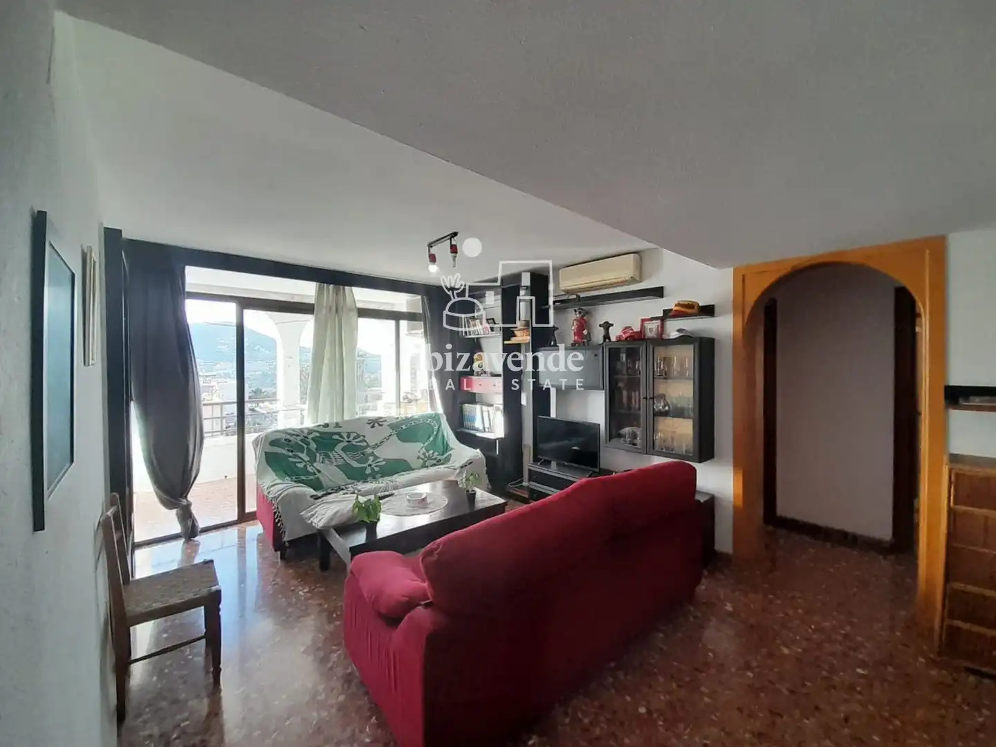Sala d'estar de Pis en venda en Santa Eulària des Riu amb Aire condicionat, Calefacció i Terrassa