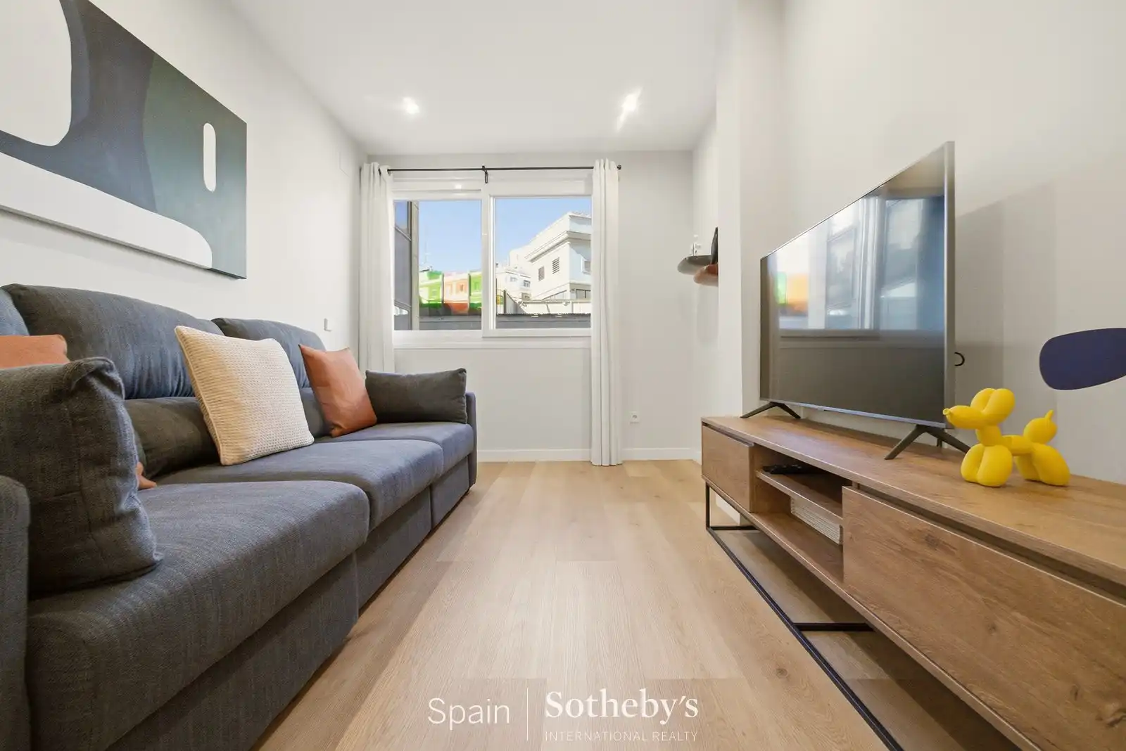 Wohnzimmer von Wohnungen zum Verkauf in Madrid mit Klimaanlage, Heizung und Terrasse