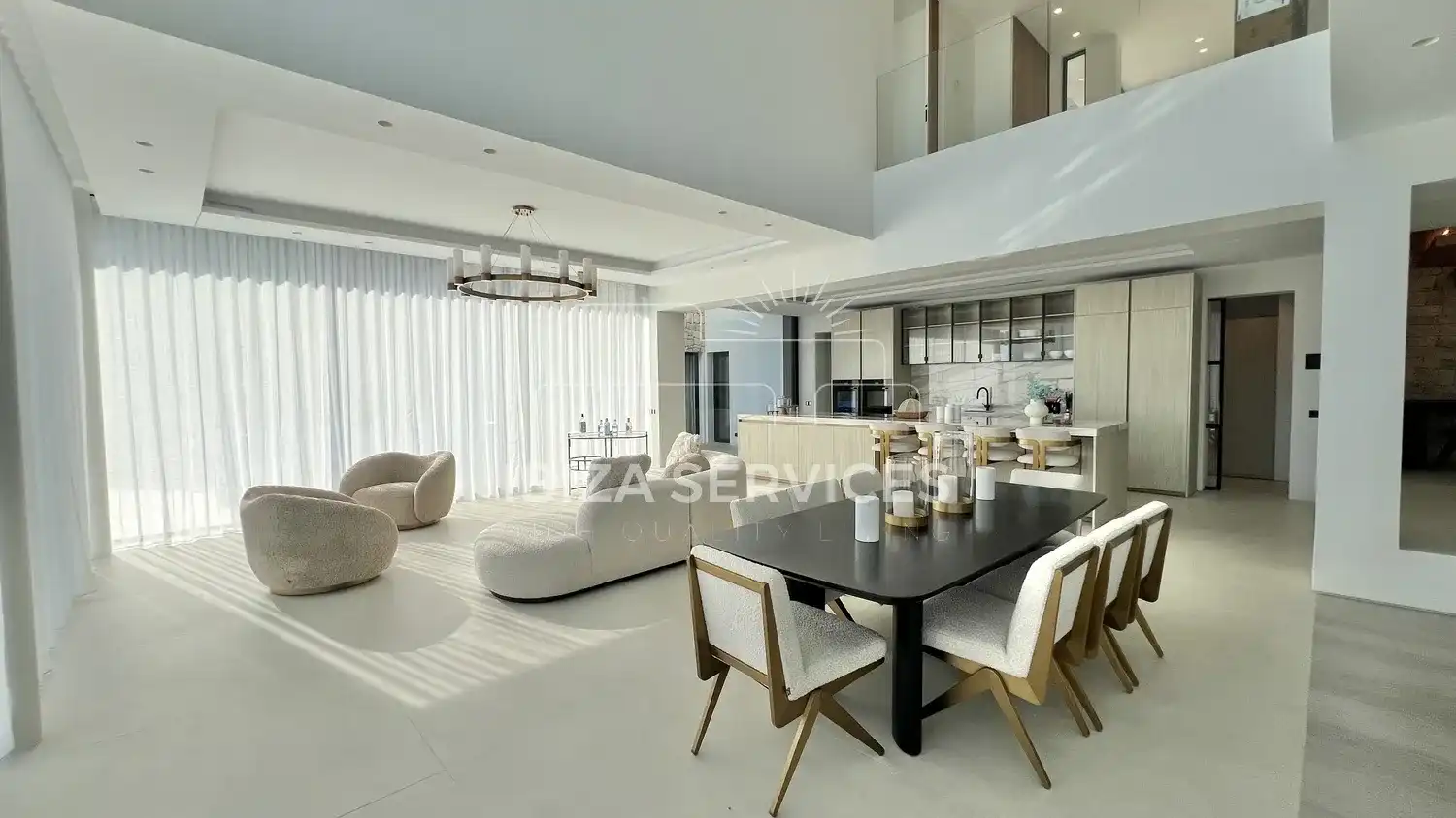 Sala d'estar de Casa o xalet en venda en Santa Eulària des Riu amb Aire condicionat, Jardí privat i Piscina