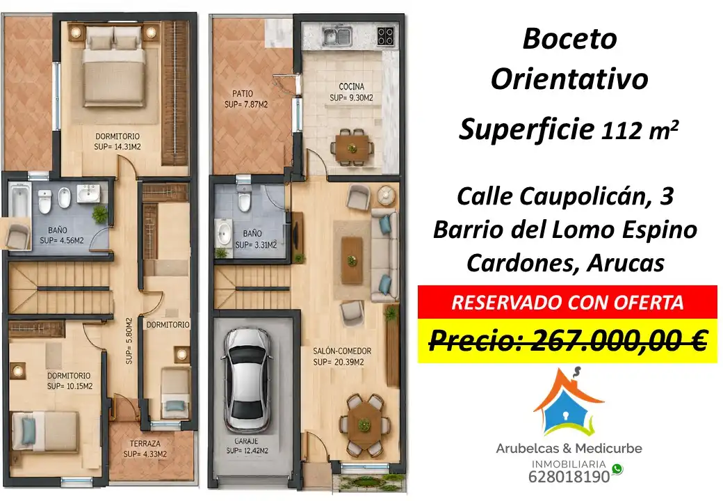 Casa adosada en venta en Cardones