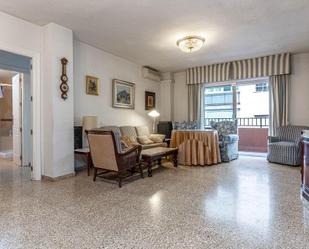 Living room of Flat for sale in  Granada Capital  with Heating, Terrace and Storage room