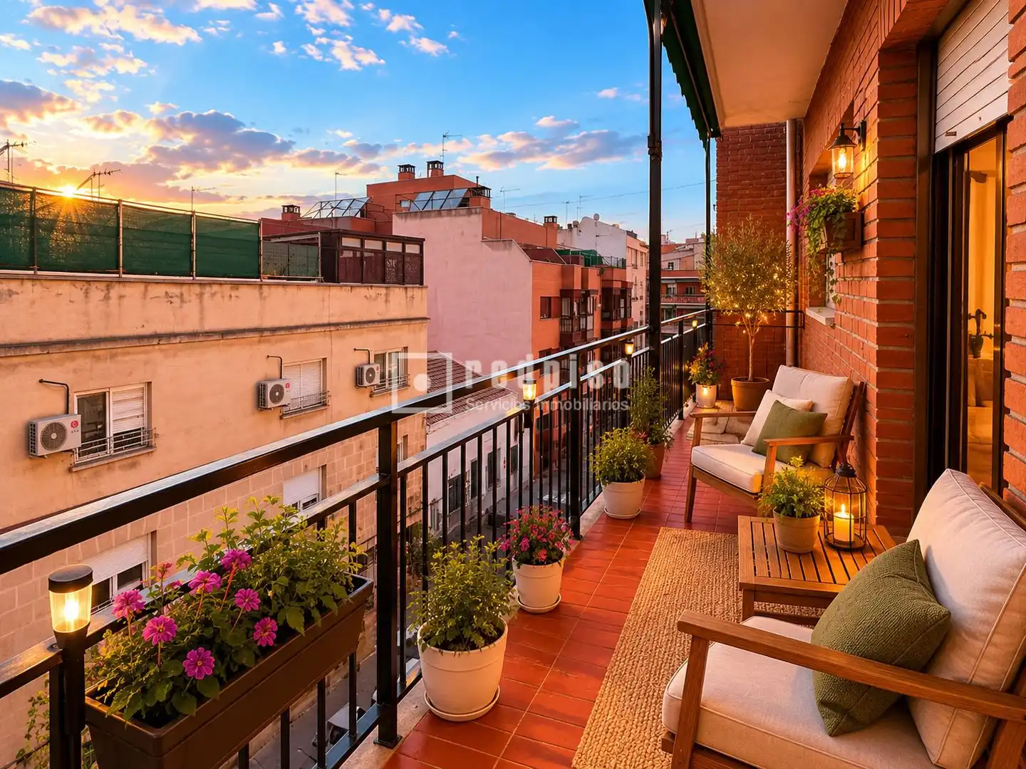 Balcony of Flat for sale in Madrid