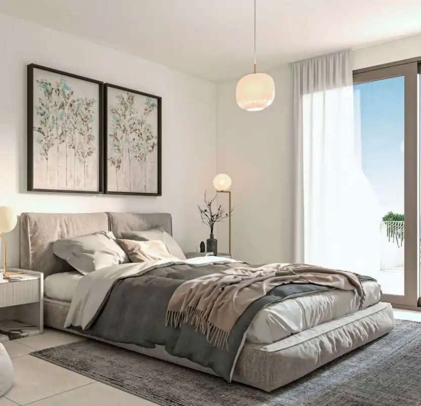 Schlafzimmer von Dachboden zum Verkauf in Fuengirola mit Gemeinschaftspool