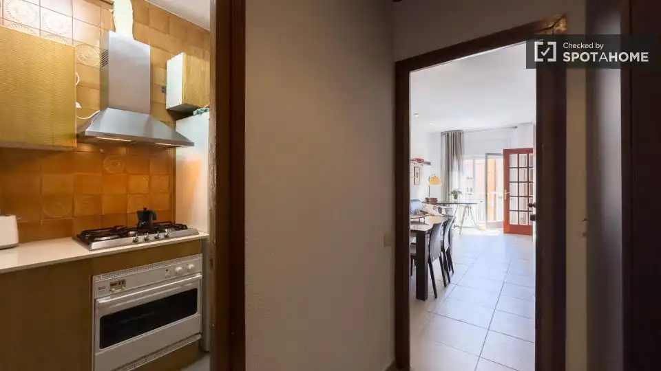 Kitchen of Flat for rent in  Barcelona Capital  with Air Conditioner, Heating and Furnished