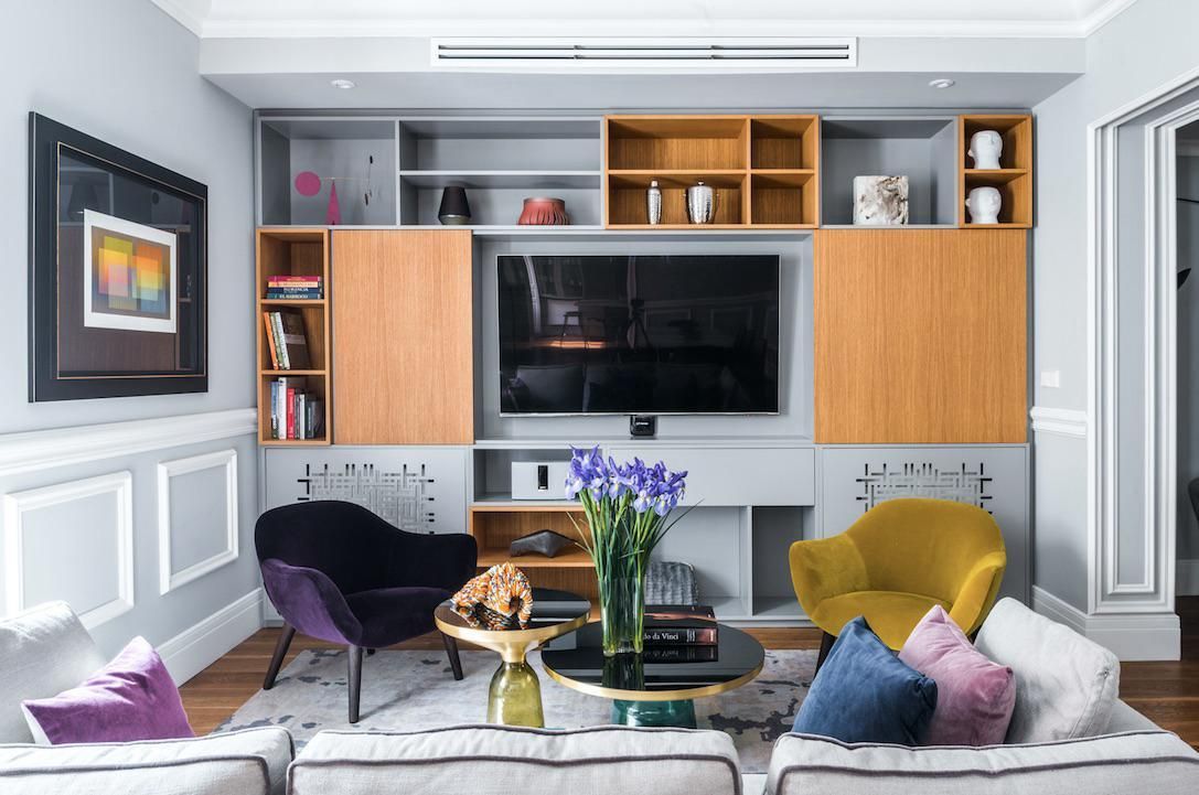 Living room of Flat for sale in  Madrid Capital  with Air Conditioner, Heating and Terrace