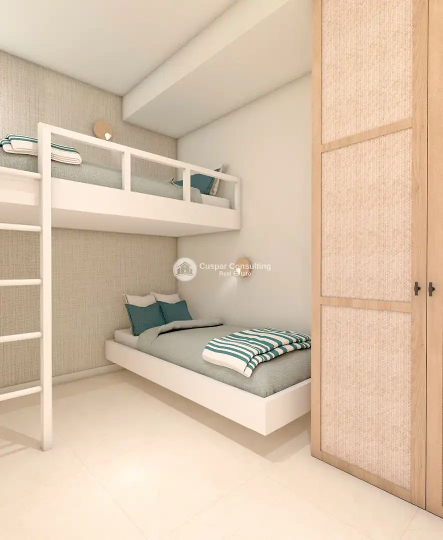 Dormitori de Apartament en venda en Pilar de la Horadada amb Aire condicionat, Calefacció i Jardí privat
