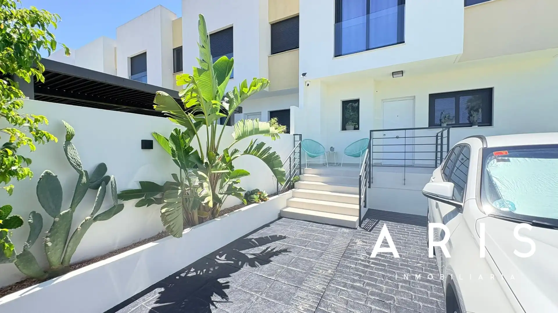 Terraza de Casa adosada en venta en Alhaurín de la Torre con Aire acondicionado, Jardín privado y Parquet