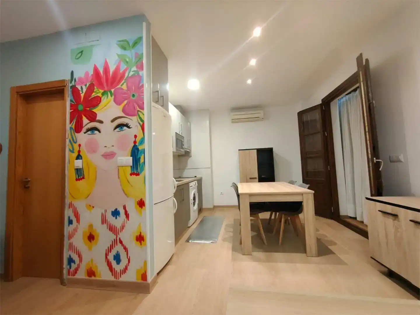 Cuina de Apartament en venda en  Granada Capital amb Aire condicionat i Balcó