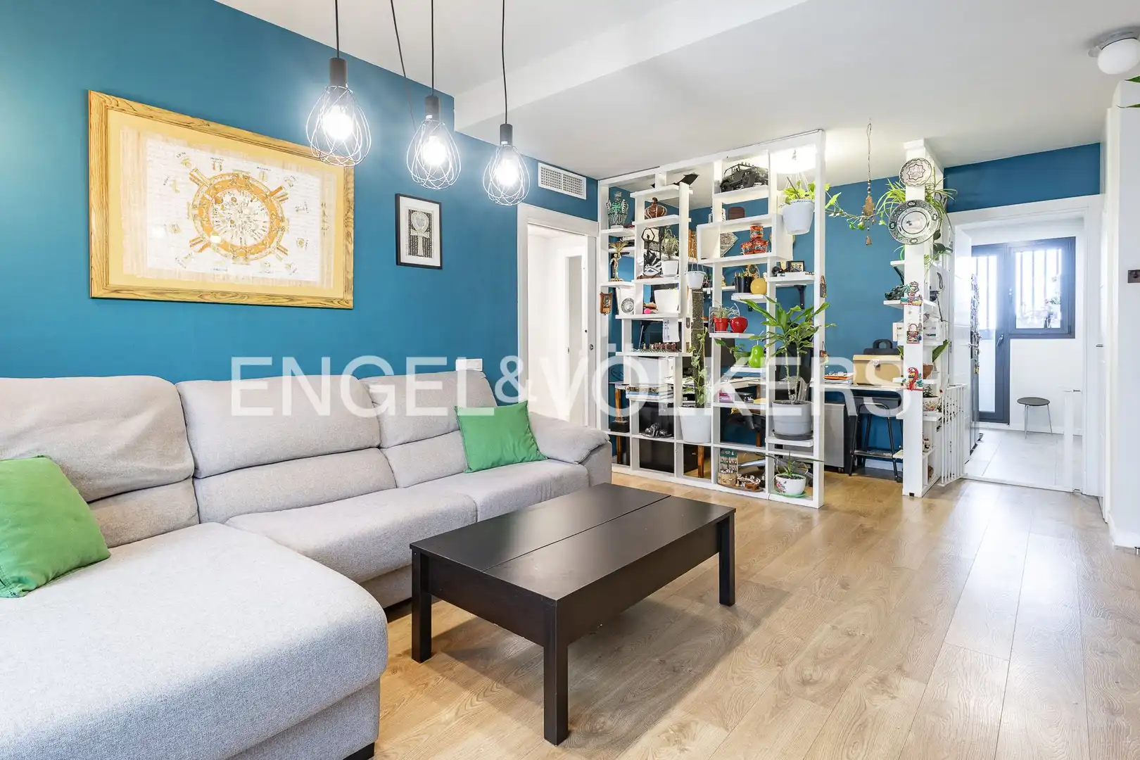 Sala de estar de Ático en venta en Sant Adrià de Besòs con Aire acondicionado, Calefacción y Parquet