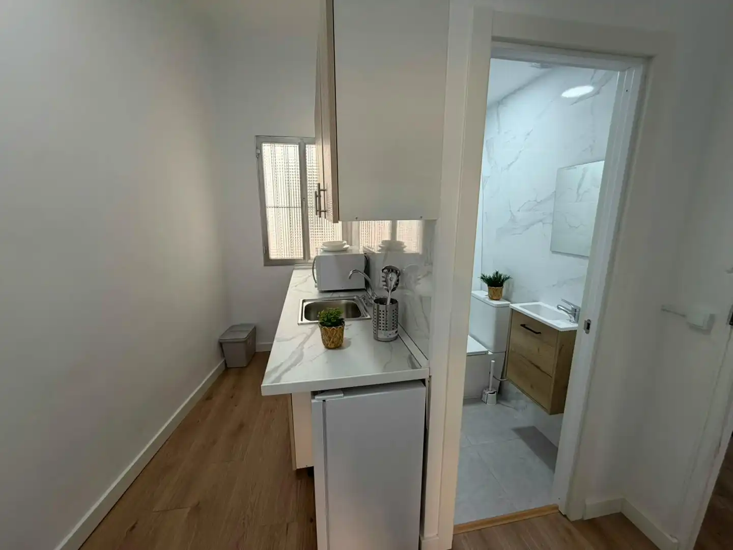 Küche von Wohnung zur Miete in Madrid mit Heizung, Privatgarten und Möbliert