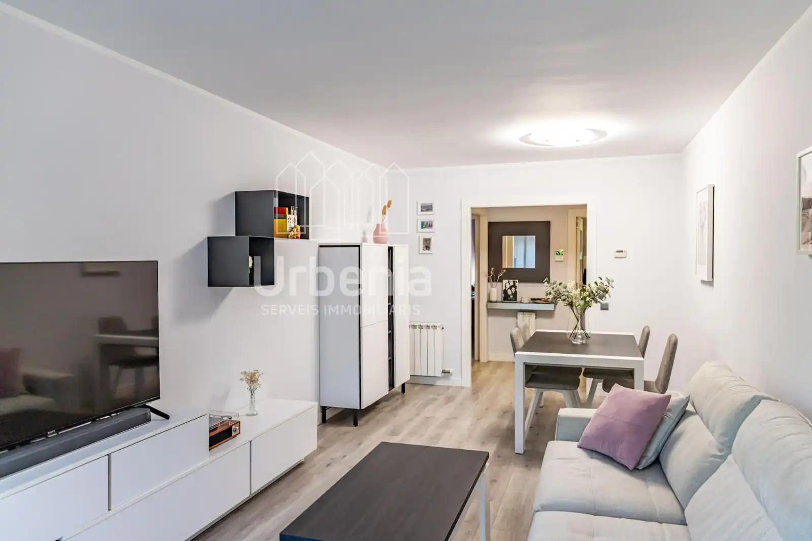 Sala de estar de Piso en venta en Sant Adrià de Besòs con Aire acondicionado, Calefacción y Terraza